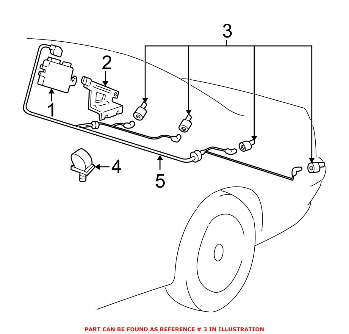 BMW Park Assist Sensor - Rear 66218352137